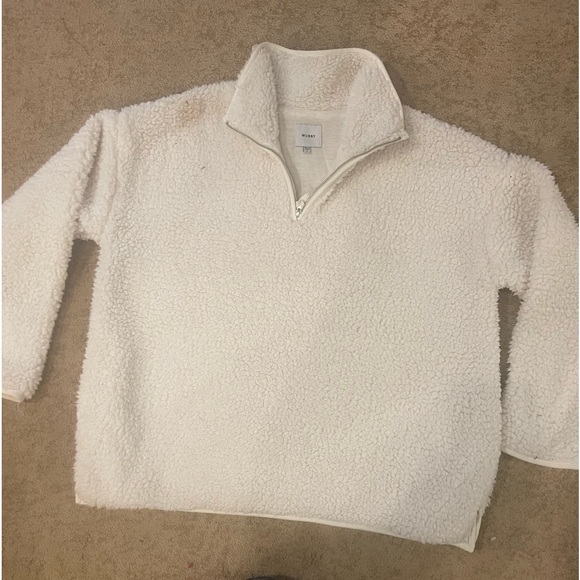 Wubby Sherpa White/Cream 3/4 Zip Pullover - Picture 8 of 8